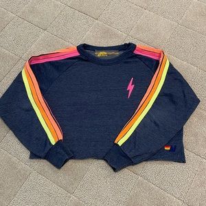 Women’s Aviator Nation Cropped Sweatshirt-Size small